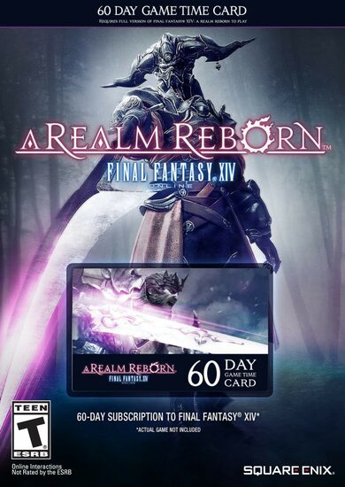 Acheter une carte-cadeau : Final Fantasy XIV: A Realm Reborn 60 Day Time Card NINTENDO