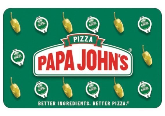 Acheter une carte-cadeau : Papa Johns Gift Card PC