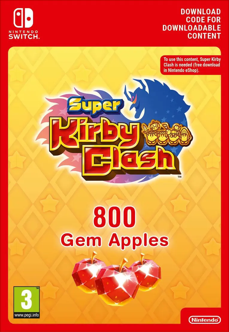 Acheter une carte-cadeau : Super Kirby Clash Gem Apples