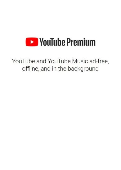Acheter une carte-cadeau : YouTube Premium Gift Card